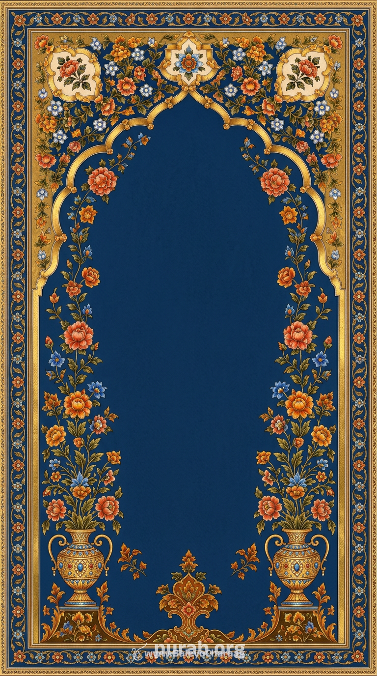 Blue and gold arch (moving)