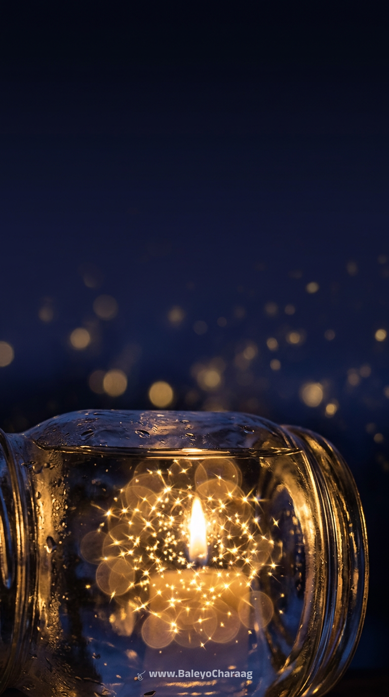 Candle Glass Constellation Macro · Phone wallpaper