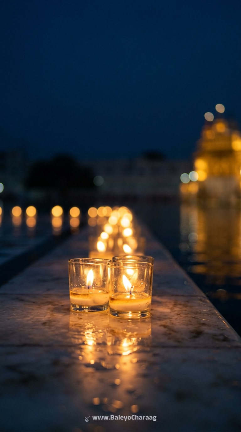 Candles in Glass Parikrama · Phone wallpaper