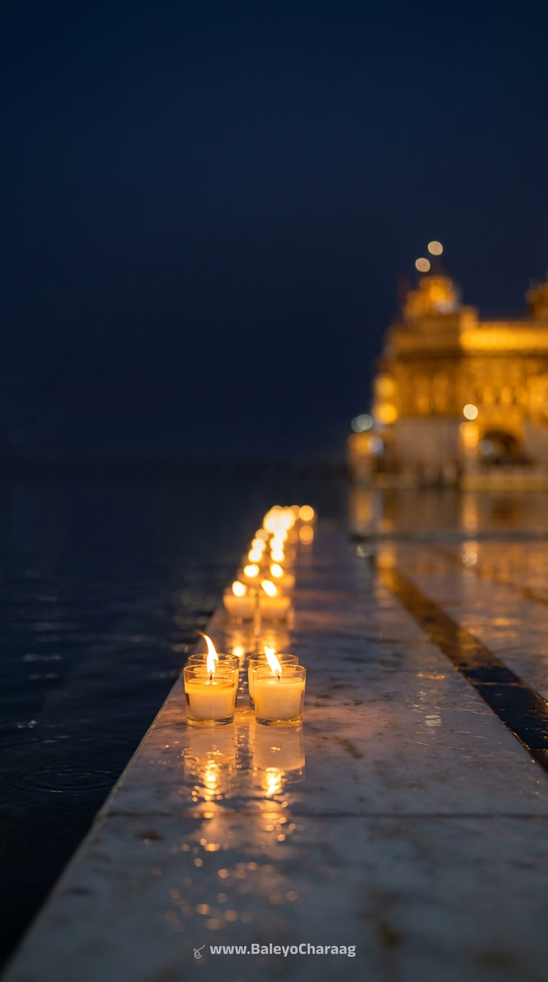 Candles in Glass Parikrama · Phone wallpaper