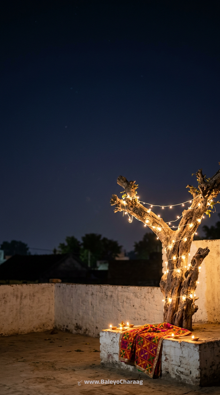 Fairy Lights in Ber Tree · Phone wallpaper