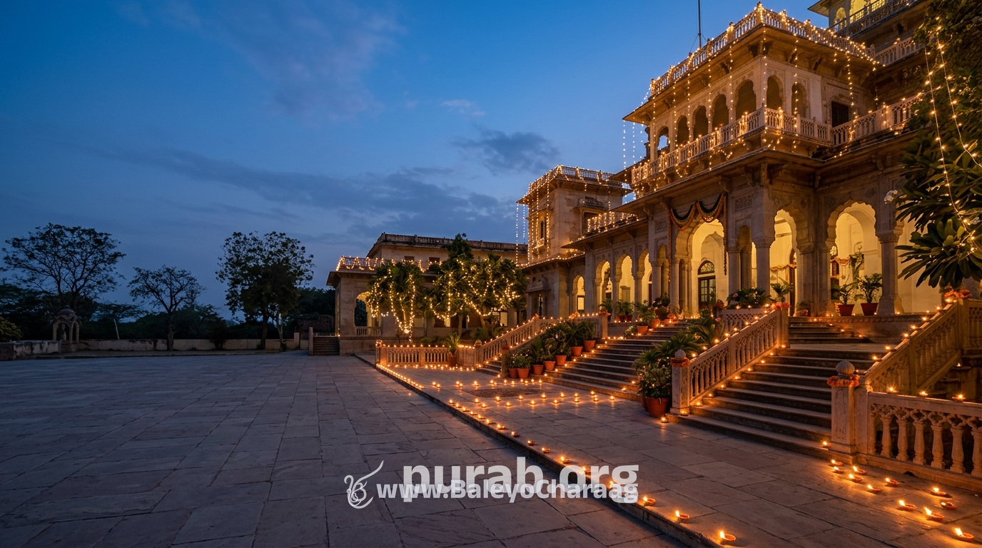 Festival lights at night · Events and homepage (moving)