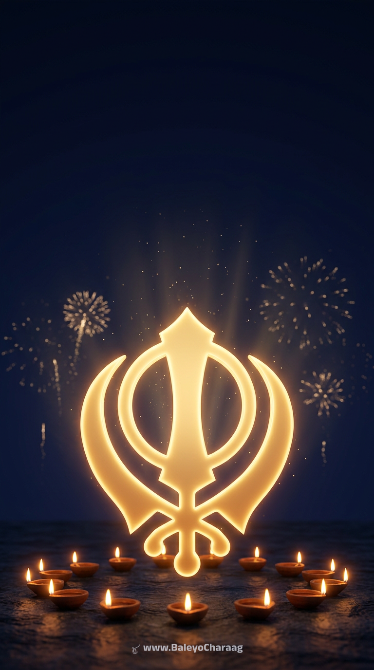 Khanda of Light, Midnight Nila · Phone wallpaper