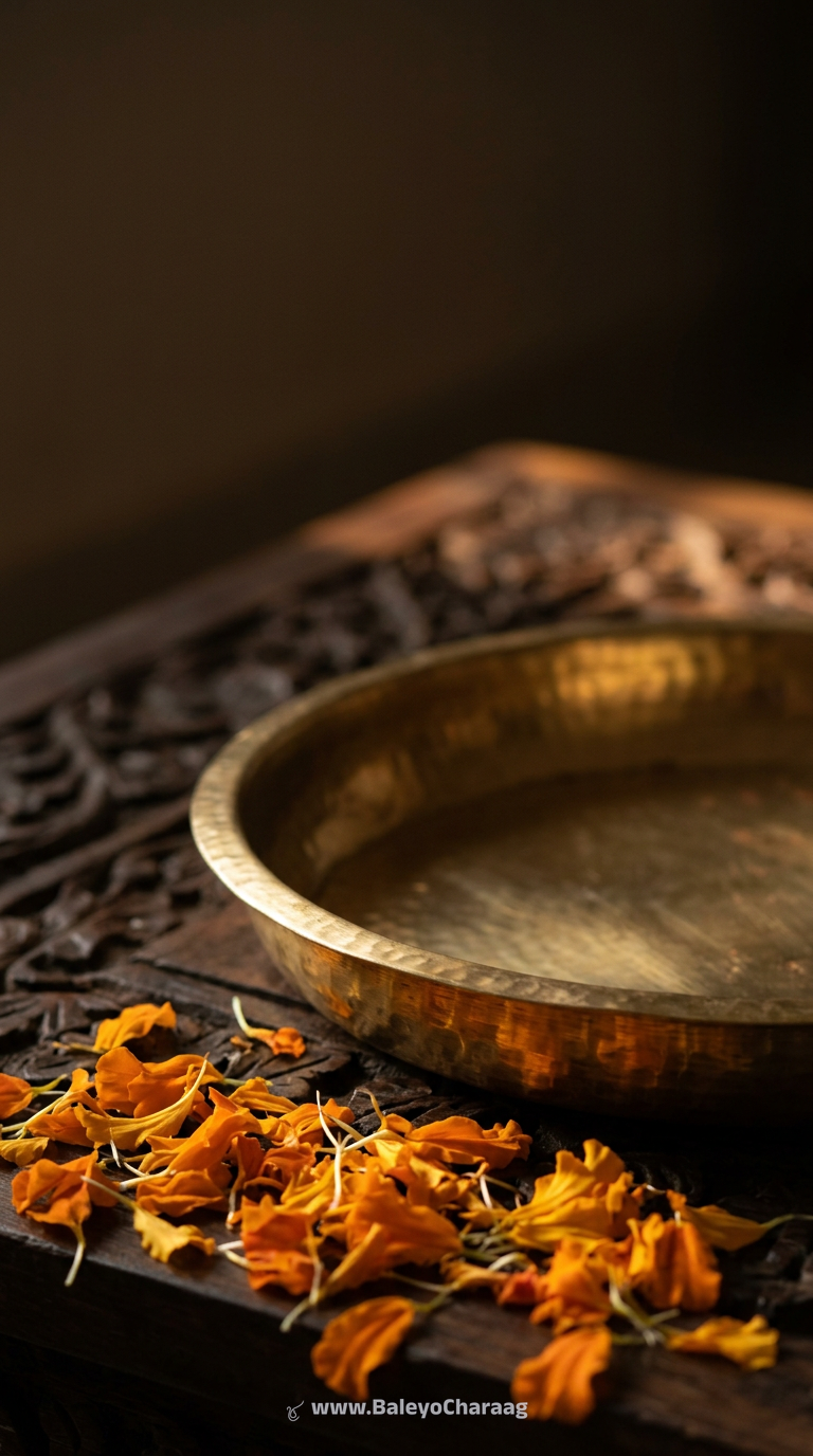 Marigold Petals on Brass · Phone wallpaper