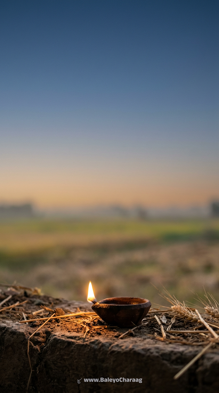 Single Diya, Kattak Dusk · Phone wallpaper