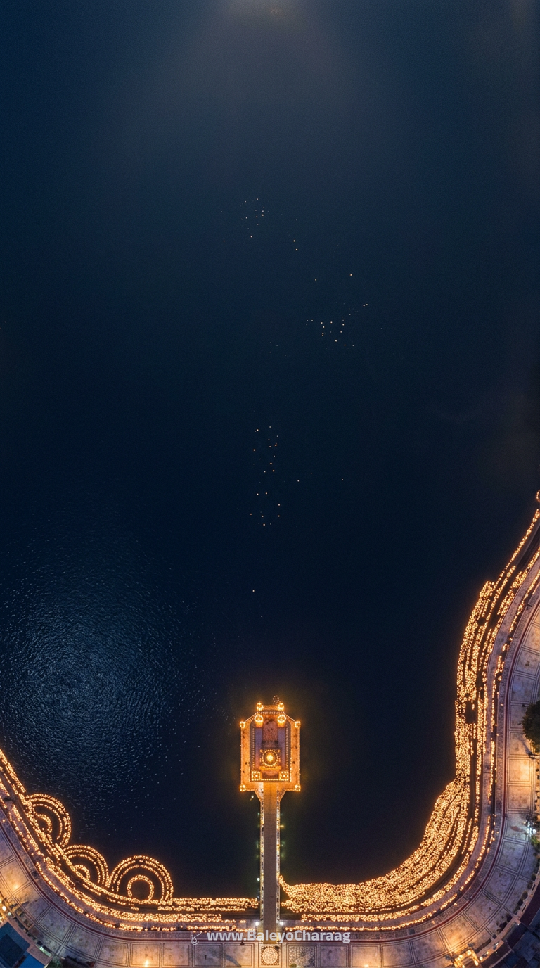 Thousand Lamps from Above · Phone wallpaper